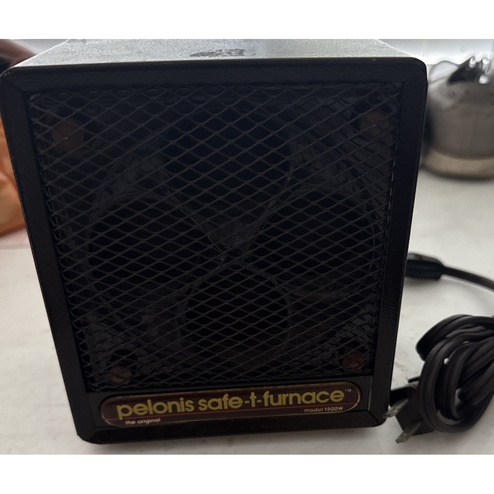 Vintage Pelonis Safe-T-Furnace Ceramic Space Heater 1500W Tested Working